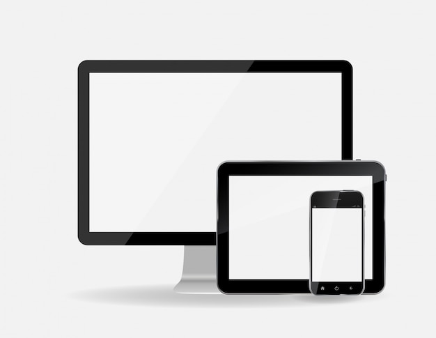 Vector computer display, tablet, mobile phone