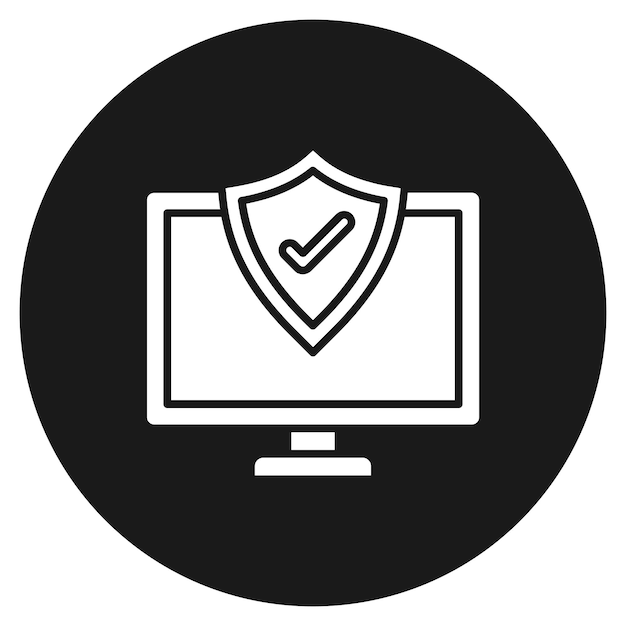 Икона вектора компьютерного брандмауэра может быть использована для набора икон защиты и безопасности
