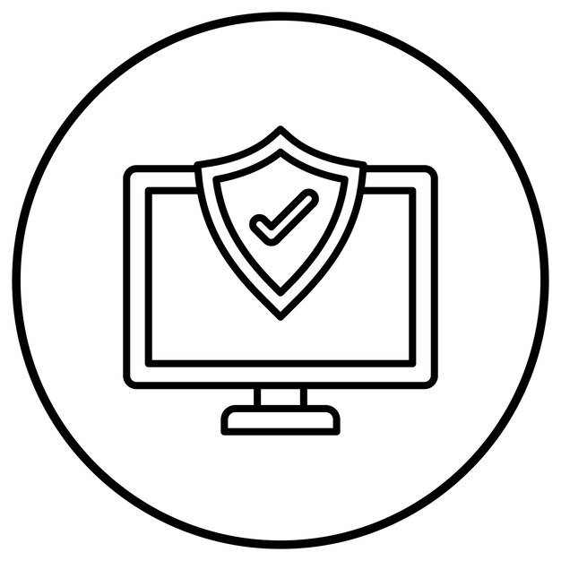 Computer Firewall vector icoon Kan worden gebruikt voor bescherming en beveiliging iconset