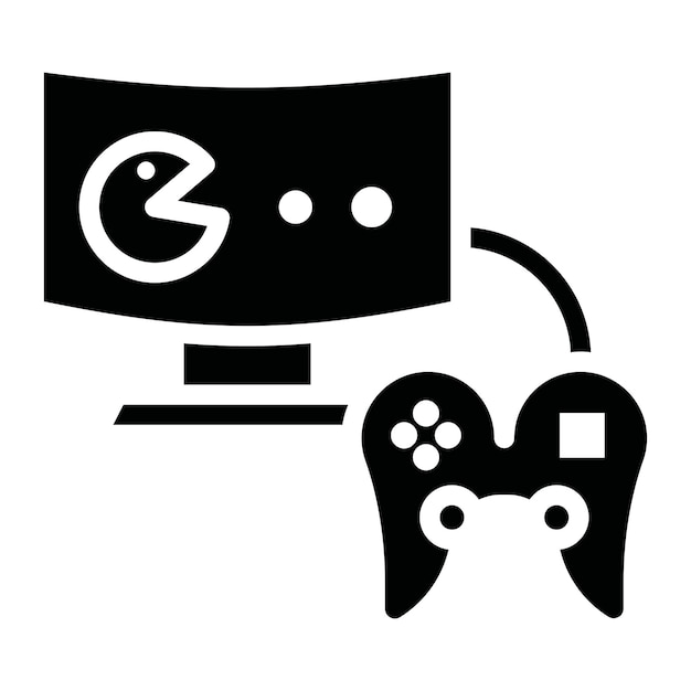 コンピュータゲーム グリフ ソリッド ブラック イラスト