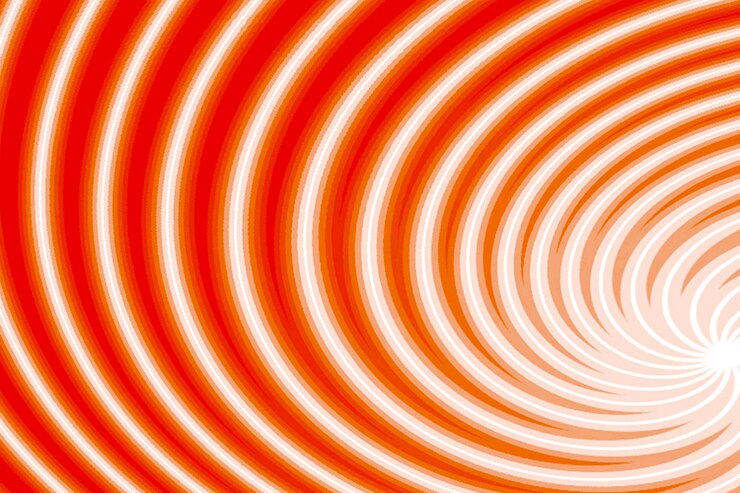Vector a computer generated image of a red and yellow spiral