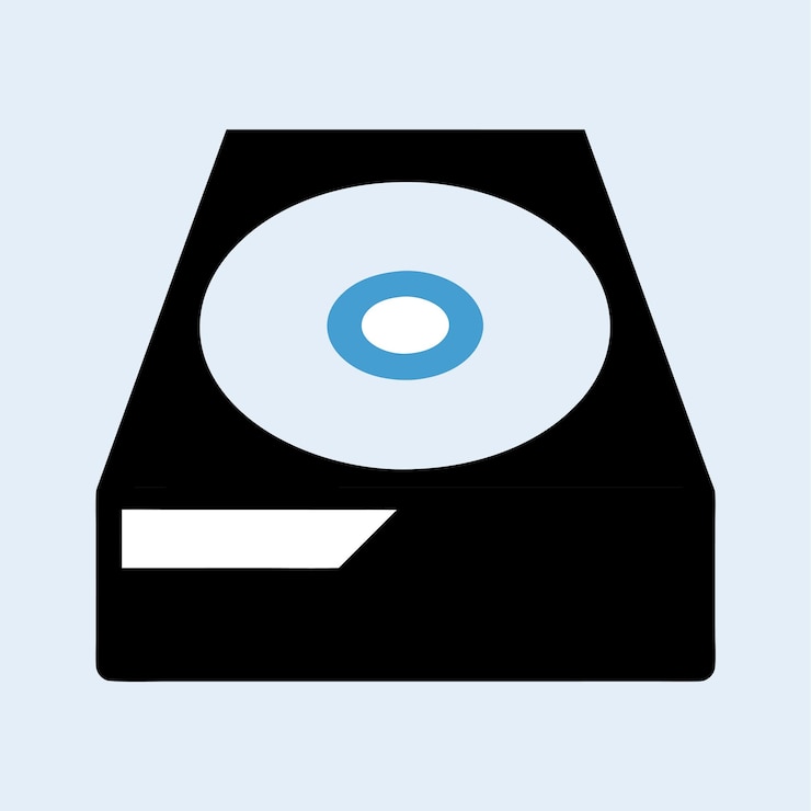 वेक्टर computer hardware components parts and devices featuring cd dvd drive vector style illustration