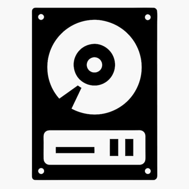computer hardware components parts and devices featuring storage devices vector style design