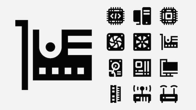 コンピューター ハードウェアの概要アイコン