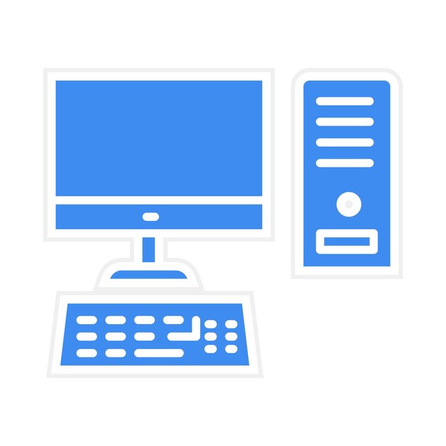 Computer icon vector image Can be used for Electric Circuits