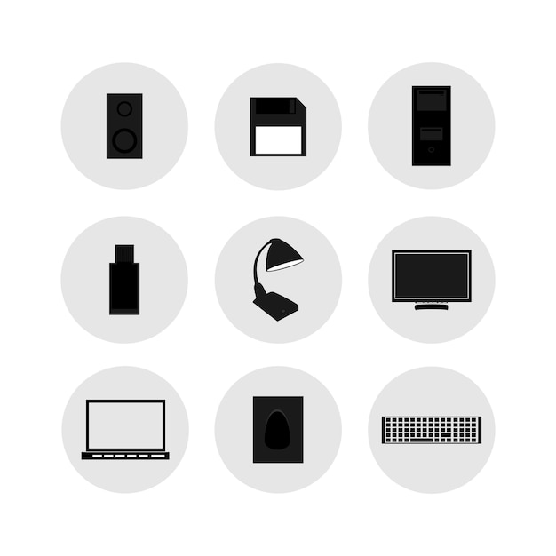 Computer iconen vector pack