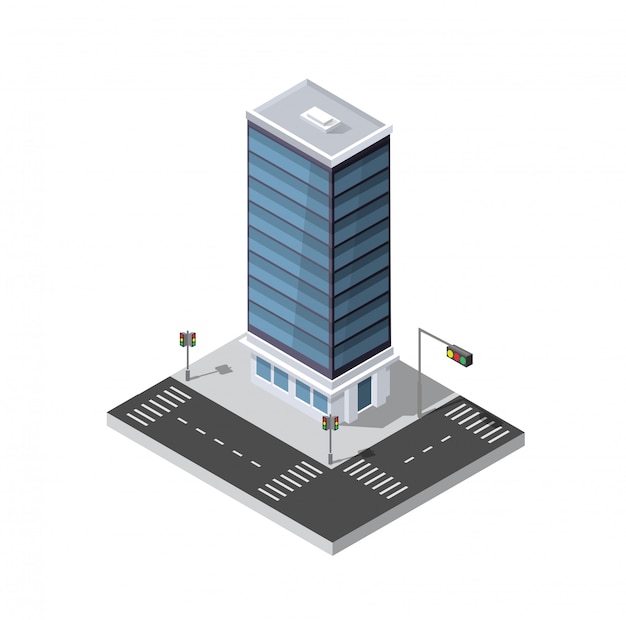 コンピュータインターネットアイコンアイソメ3d風景