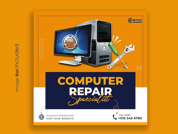 computer service poster