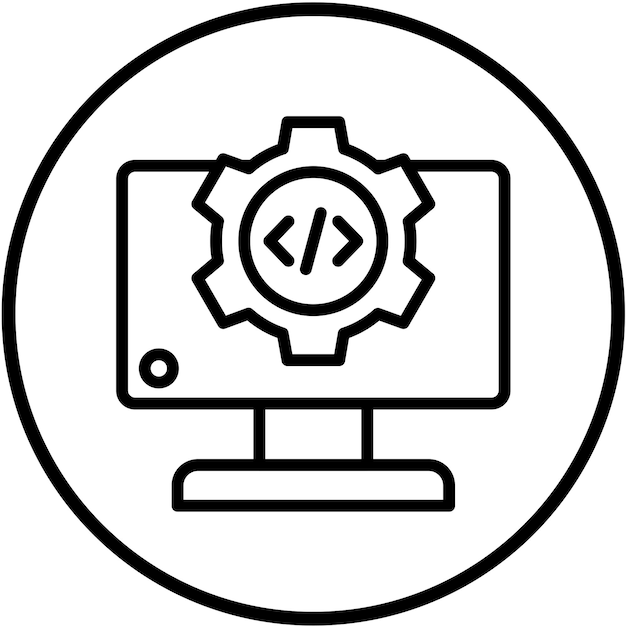 コンピュータのモニターにギアが付いておりギアギアが底部にあります