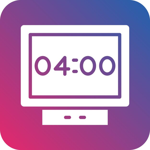 компьютерный монитор с цифрой 4 на нем