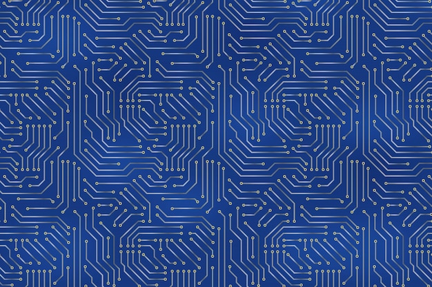 Vector computer motherboard background with circuit board electronic elements.