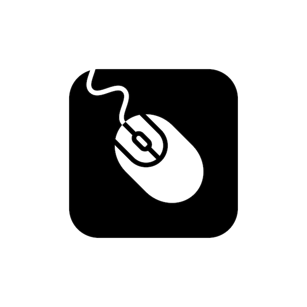 Computer Mouse Icon Vector Design Template