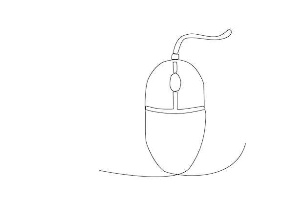 Computer mouse for technology school subject line art