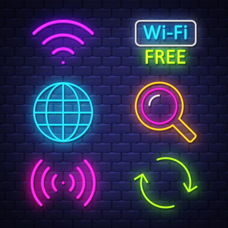 Computer neon signs collection