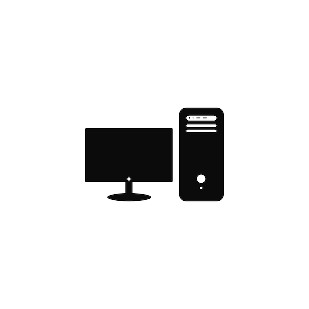 Computer networking vector icon logo template