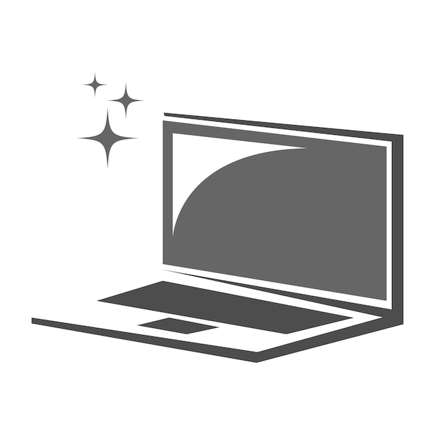 Computer PC icon logo design