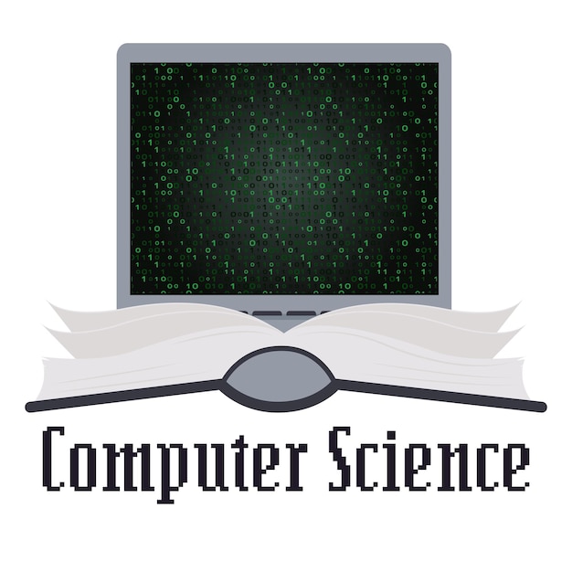 Computer Science educational vector illustration graphic