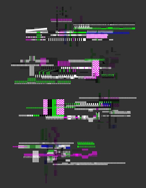 コンピューターの画面エラービデオゲームのグリッチ灰色の背景に分離