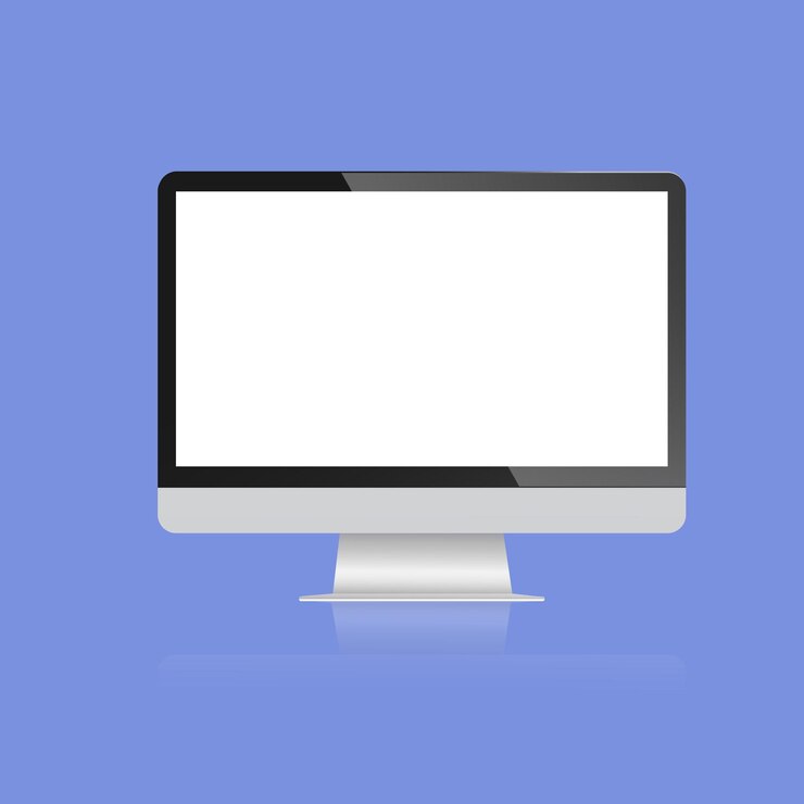 Vector computer screen mock up