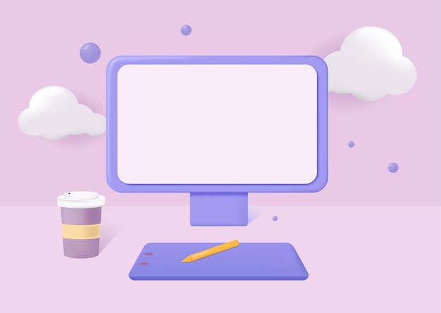 a computer screen with a pencil and a pencil on it