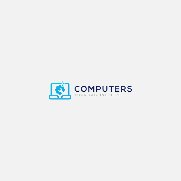 Computer service logo design