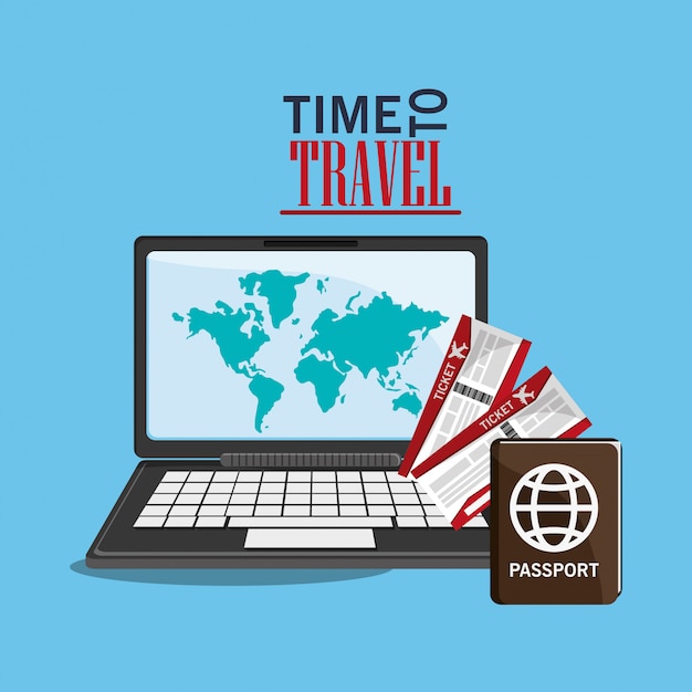 computer and travel related icons 