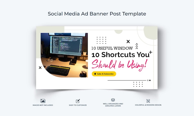 computer tricks and hacking facebook ad banner