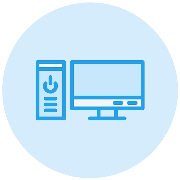 Computer Vector Icon Design Illustratie