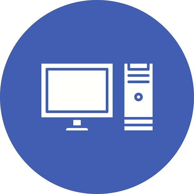 Computer Vector Illustratie Stijl