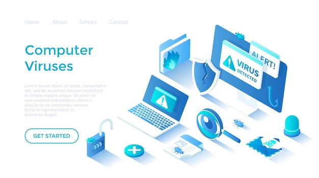 computer viruses errors detected alert messages bugs open lock infected files broken shield m