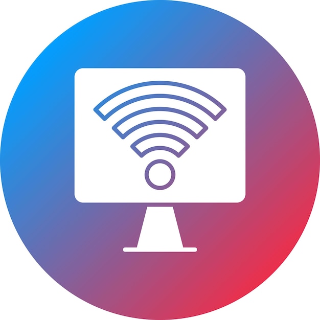 Computer wifi icon vector image can be used for networking and data sharing