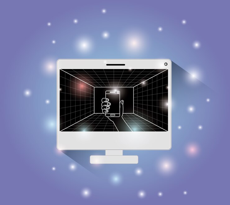 Vector computer with reality virtual technology 