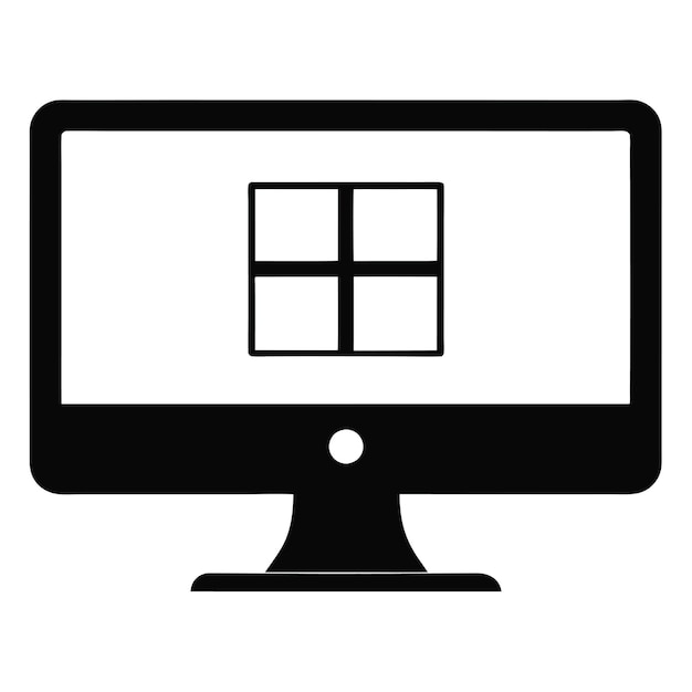 Computerhardwarecomponenten Delen en apparaten met een Vector Style-ontwerp van het besturingssysteem