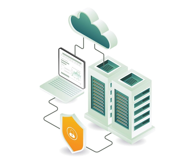 Computernetwerkbeveiliging cloudserverbedrijf