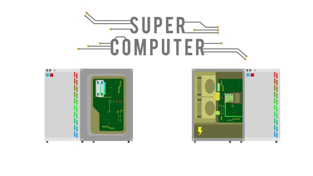 Vector computerspel met hoge specificaties ontwerp bewerken