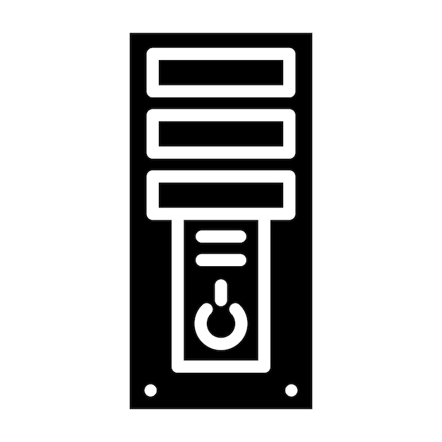 Computertoren Icon Stijl