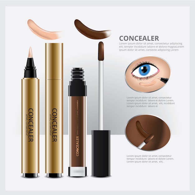 Vector concealer cosmetic package