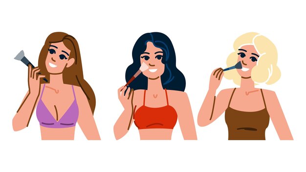 커슬러 메이크업 여성 브러시 터