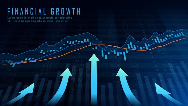Concept art di crescita finanziaria