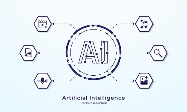 機械学習 AI とニューラルネットワークからイノベーションを生み出す ベクトルイラスト