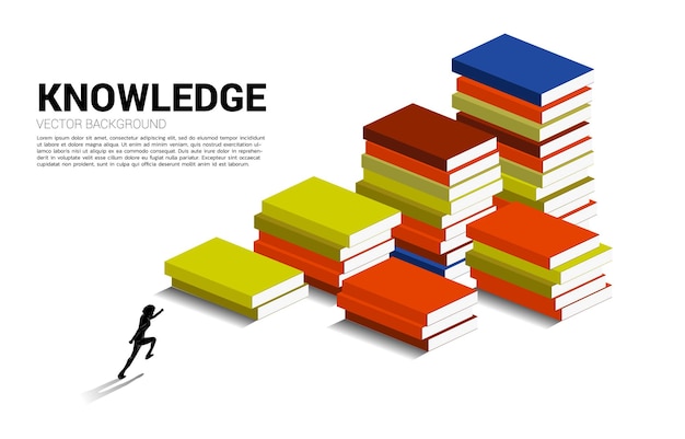 Vector concept background for power of knowledge.