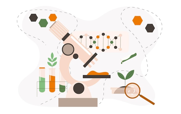 Vector concept of biotechnology