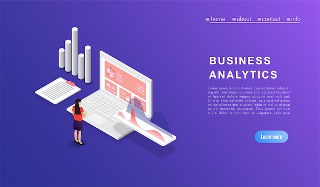 Vector concept business analysis data and investment.