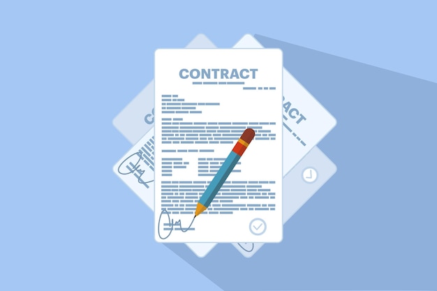 the concept of a business contract as a cooperation agreement in business or partnership