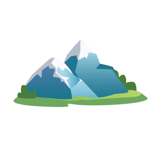 Concept camping mountains the illustration is a flat vector design of a camping trip in the mountain