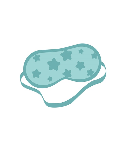 Concept Cartoon medieval fairy tale sleeping mask The illustration is a flat vector design