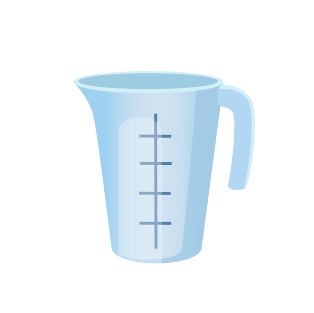 Concept cooking measuring cup this illustration features a flat vector cartoonstyle design