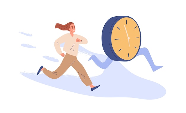 Race against time, hurry up to finish work within aggressive deadline, time  counting down, speed and efficiency to complete work concept, frustrated  businessman running against timer counting down. 4257358 Vector Art at