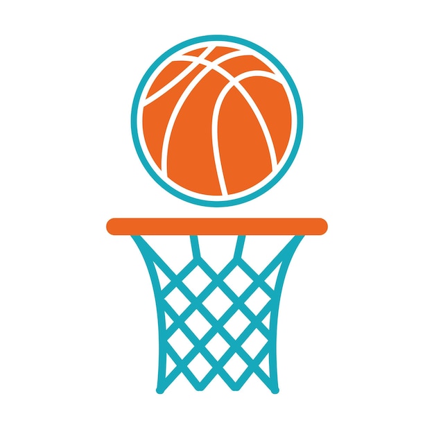 Vector concept design for basketball sport