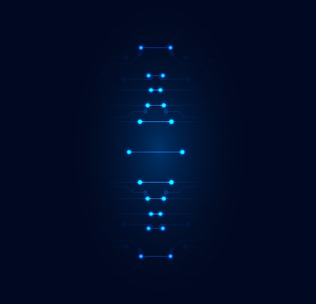 Concept dna digital blue technology modern on beautiful background